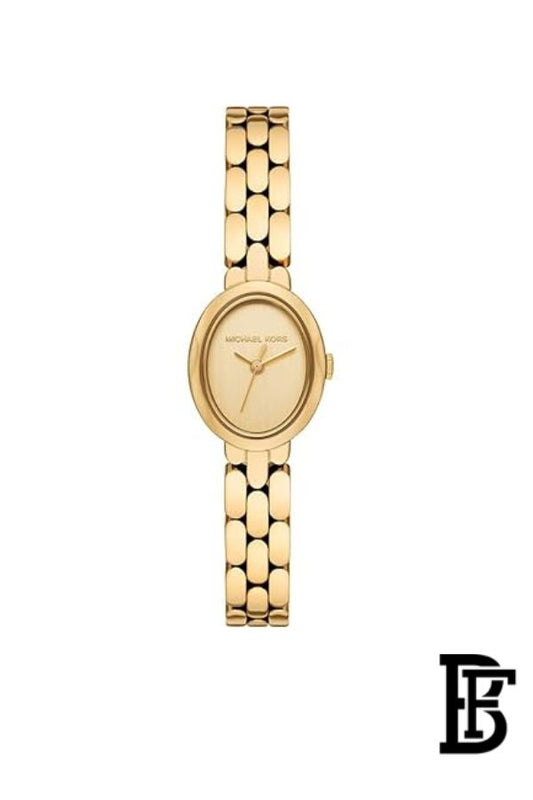 Michael Kors Maude Women's Watch MK4955 – Gold Dial & Stainless Steel Strap 21mm Quartz image 1