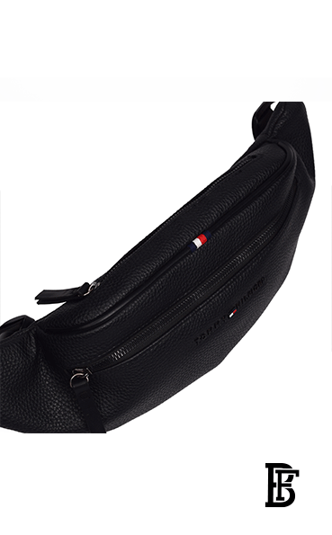 Tommy Hilfiger Leather Spirit Waist Belt Black Bag Men image 3