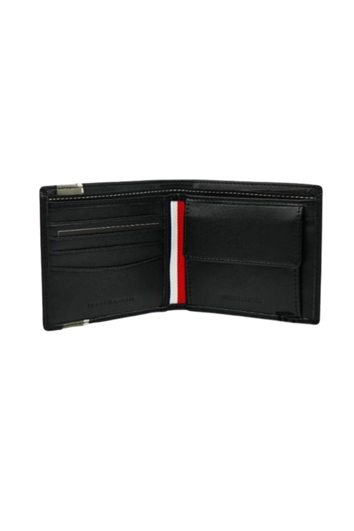Leather Coin And Credit Card Wallet BLACK- LEATHER image 4