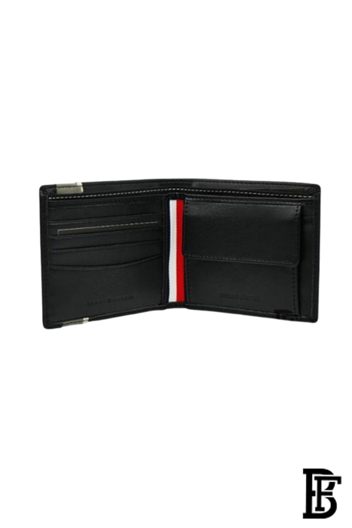 Leather Coin And Credit Card Wallet BLACK- LEATHER image 4