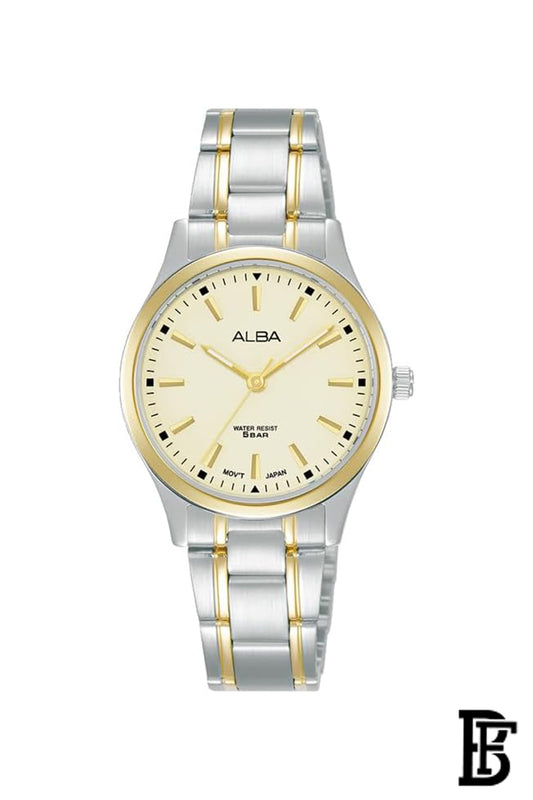Alba ARX038X Women's Stainless steel Quartz Analog Wrist Watch Warranty from Elaraby Group image 1