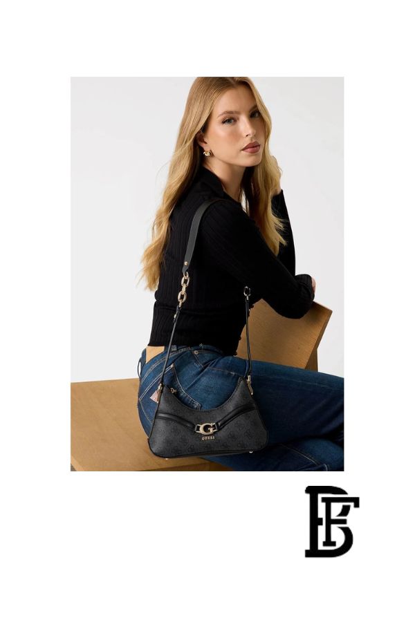Guess Black Women Shoulder Bag Hwsg7993730 – Elegant Everyday Shoulder Bag image 11