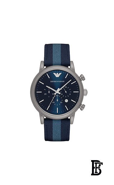 EMPORIO ARMANI Men's Fabric Analog Watch AR1949 image 1