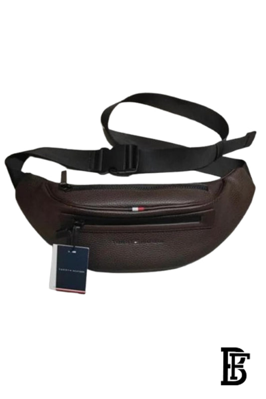 Tommy Hilfiger Brown Leather Men's Waist Bag Original image 1