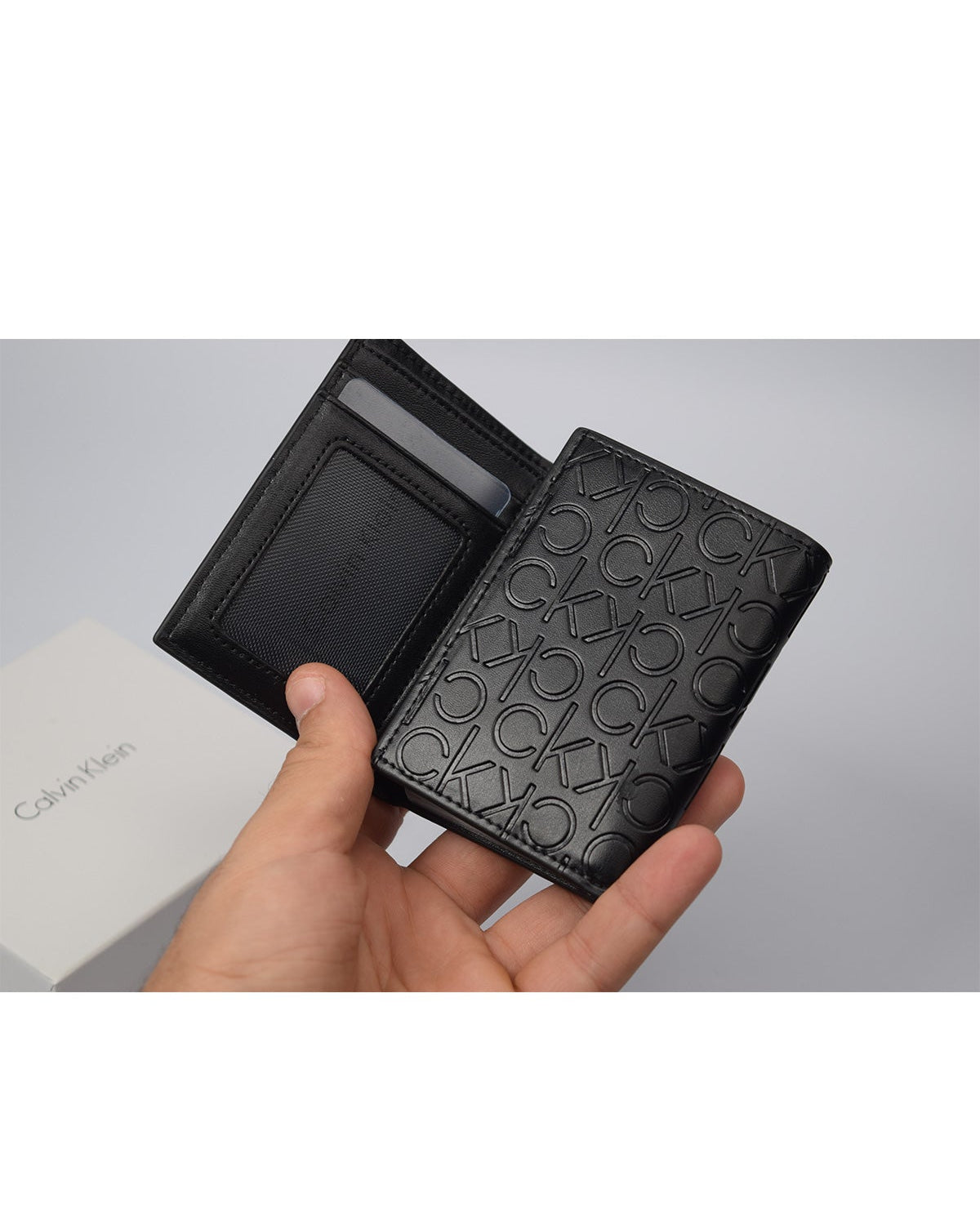 Calvin Klein Wallet for Men, Leather, Black image 3