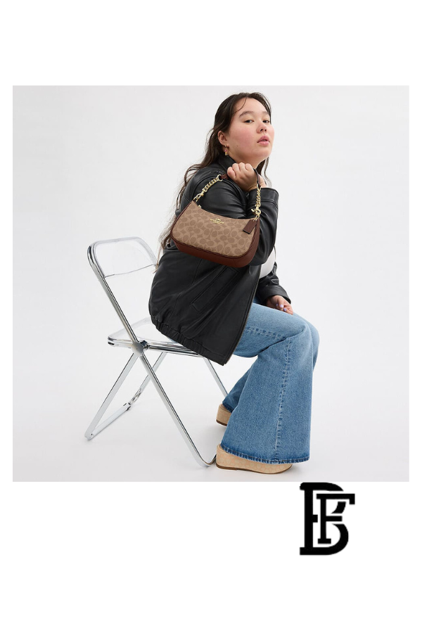Coach Brown Women Shoulder Bag Cv933 – Elegant Everyday Shoulder Bag image 10