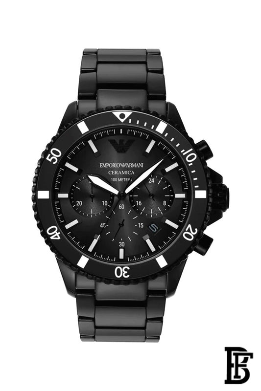 Emporio Armani AR70010 Men’s Ceramic Quartz Chronograph Wrist Watch image 1