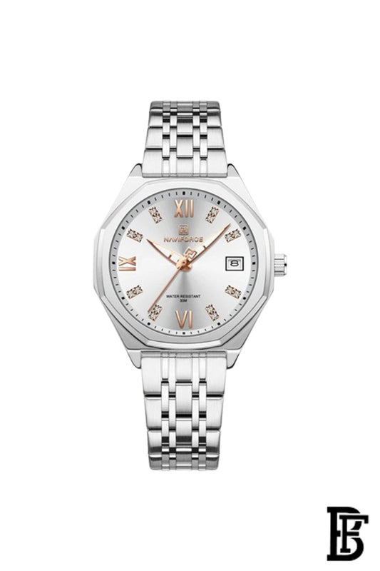 Naviforce NF5052 SWS Women's Analog Stainless Steel Watch image 1