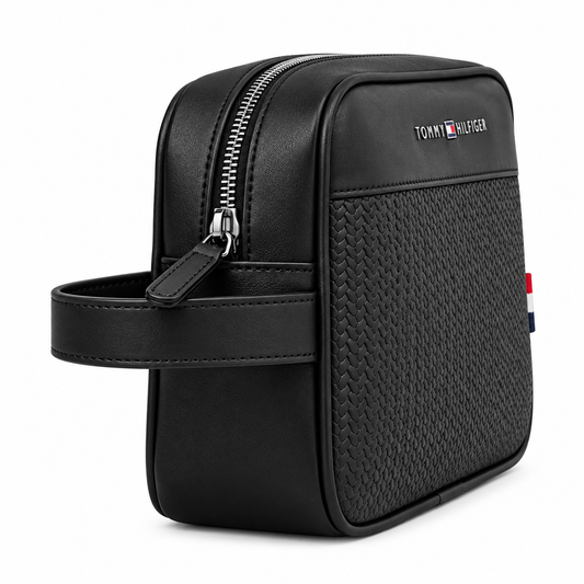 TOMMY HILFIGER MEN BLACK HANDBAG