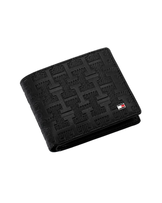 Black Leather Wallet By TOMMY.