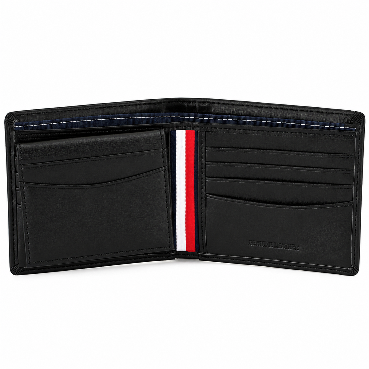 Black Leather Wallet By TOMMY.