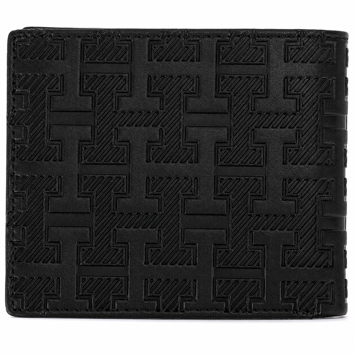 Black Leather Wallet By TOMMY.