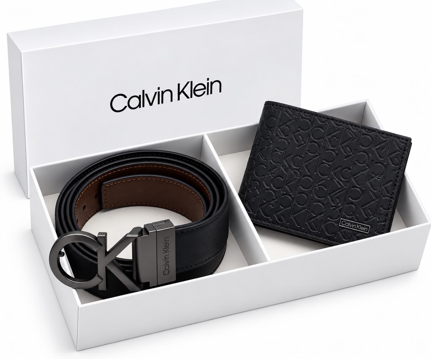 CALVIN KLEIN Wallet & Belt Set