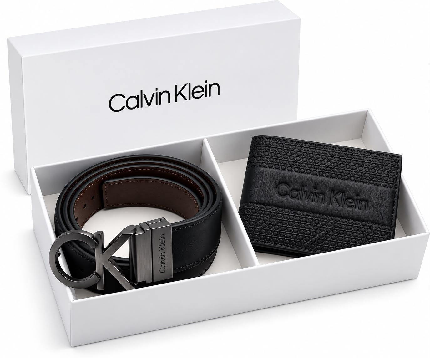 CALVIN KLEIN Wallet & Belt Set