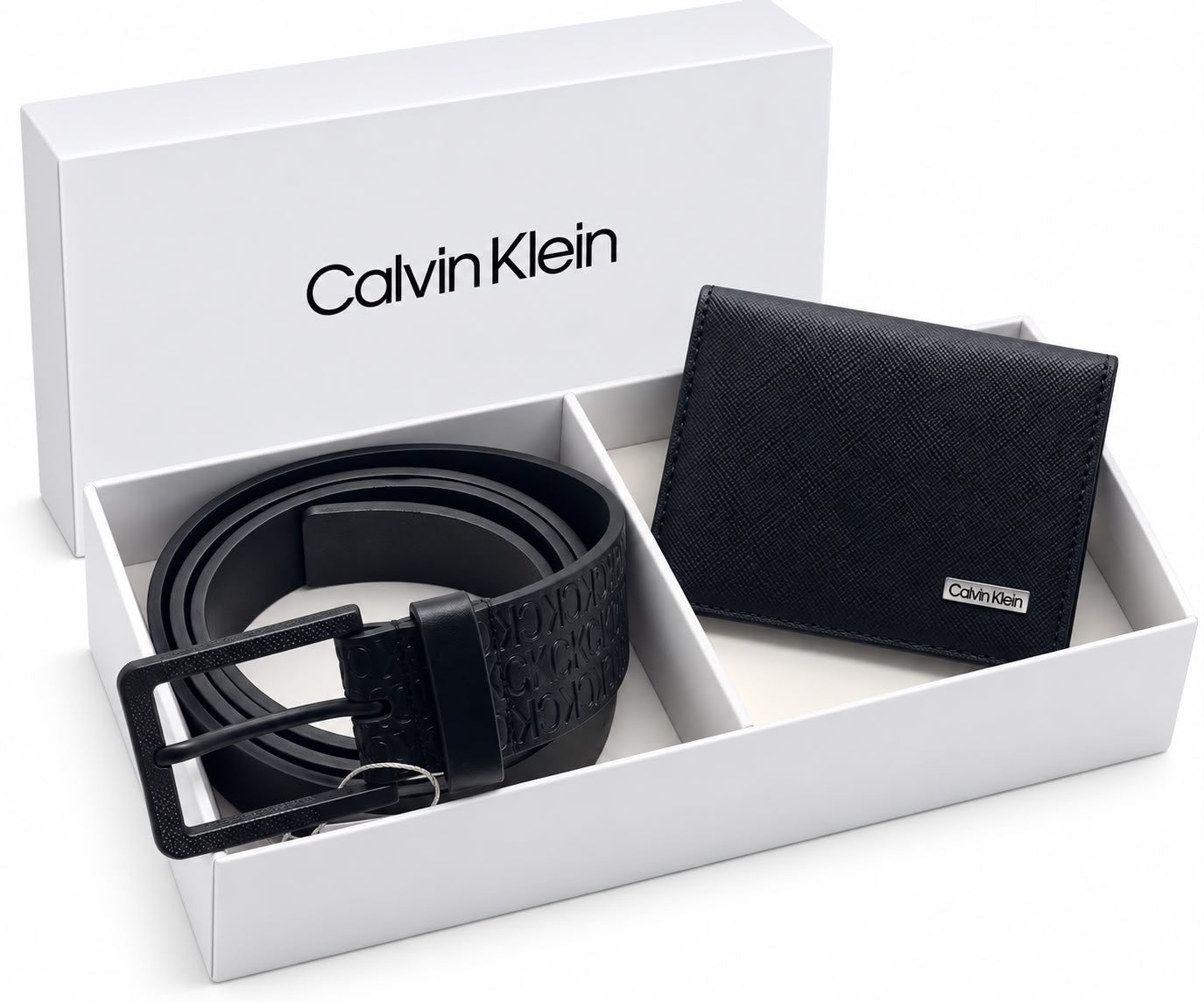 CALVIN KLEIN Card Holder & Belt Set