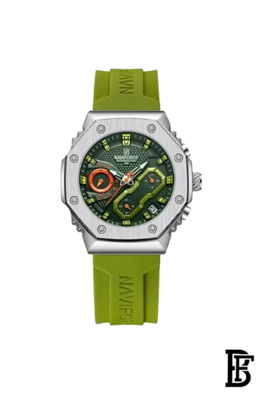 Naviforce NF8035L SGNGN Women's Chronograph Silicone Watch image 1