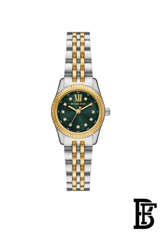 Michael Kors Lexington Women's Watch MK4986 – Green Dial & Two-Tone Stainless Steel Strap 26mm image 1
