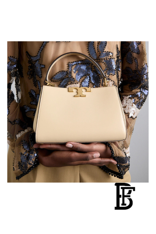 Tory Burch Light Cream Leather Women Handbag 159379 100 – Elegant Everyday Shoulder Bag image 8