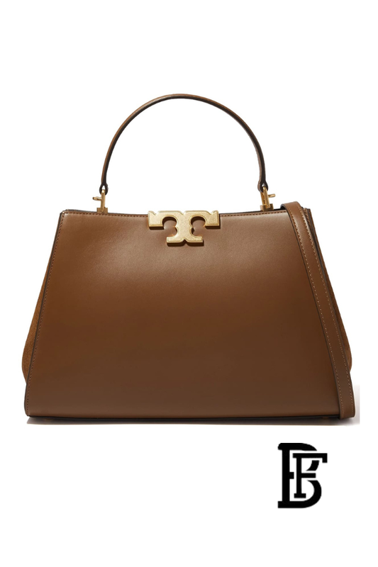 Tory Burch Brown Leather Women Handbag 137312909 – Elegant Everyday Shoulder Bag image 1