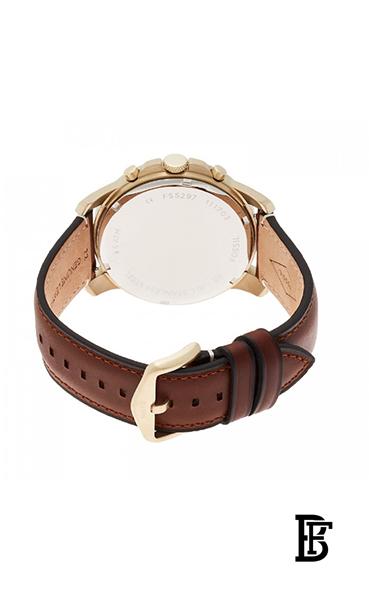 FOSSILMen's Grant Leather Chronograph Watch FS5297 - 44 mm - Brown image 6