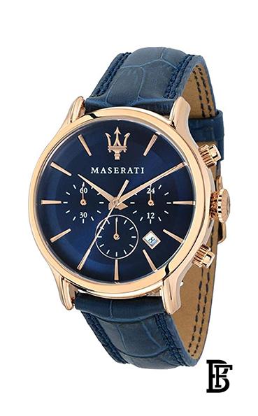 MASERATI Men's Leather Analog Watch R8871618007 image 5