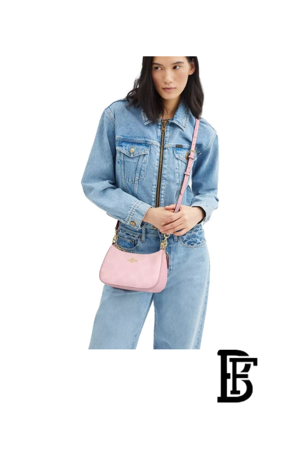 Coach Pink Women Shoulder Bag Cal51 Teri – Elegant Everyday Shoulder Bag image 5
