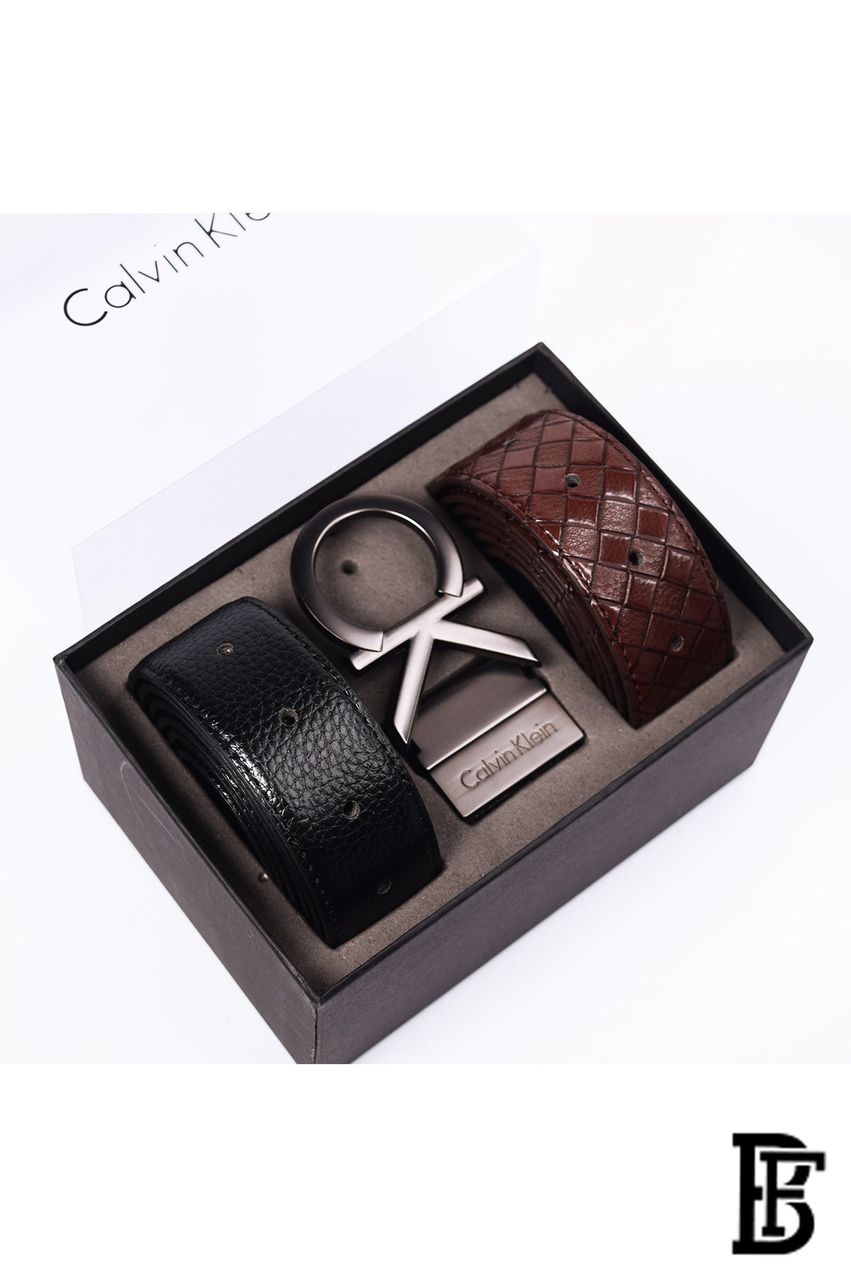 Calvin Klein Belt Black Genuine Black and Brown image 1
