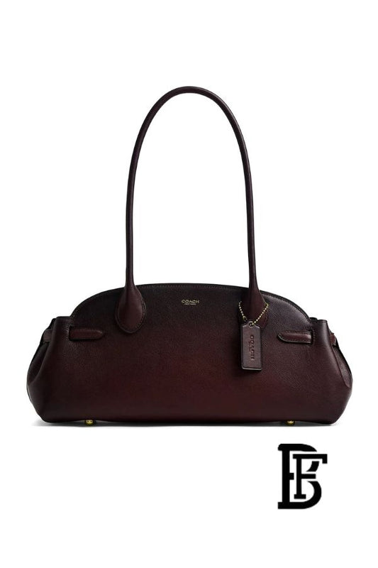 Coach Burgundy Women Shoulder Bag Ccm57 B4Mpl – Elegant Everyday Shoulder Bag image 1