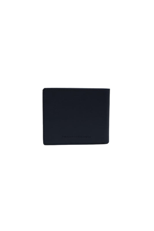 Tommy Hilfiger Wallet is a one to face solid style covered in light/BLUE-leather image 3