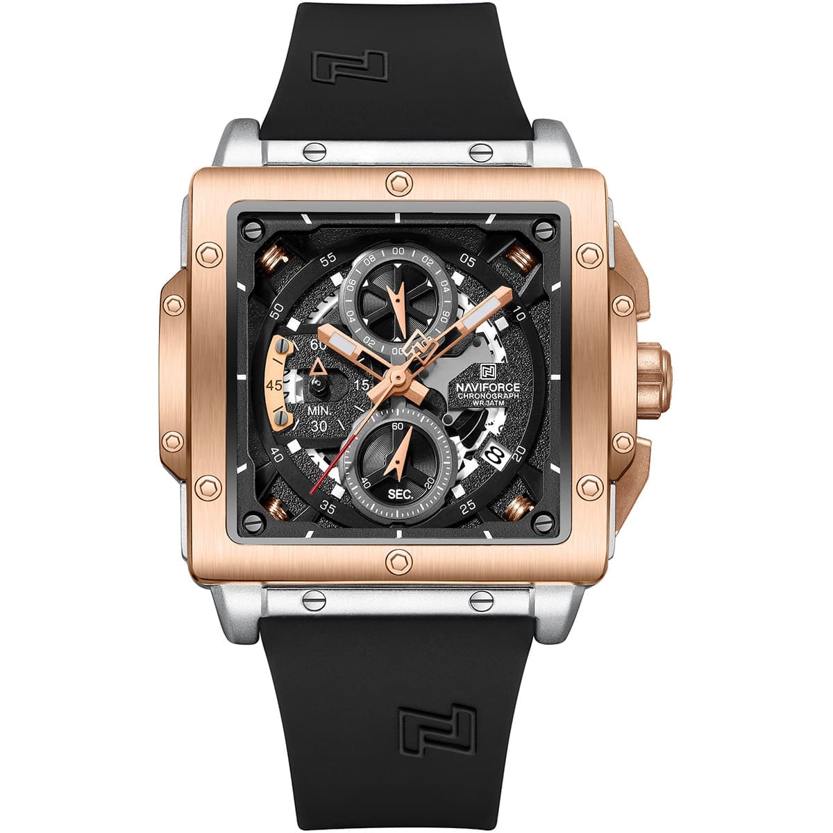 Naviforce Watch For Men NF8064-S-RG-B