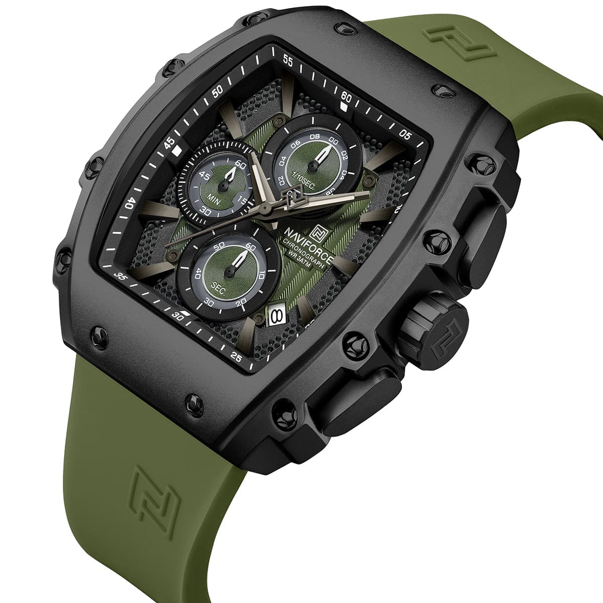 Naviforce Watch For Men NF8070-B-GN-GN