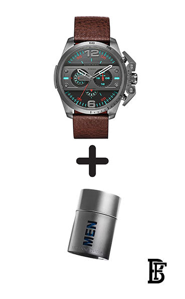 DIESEL Men's Chronograph Quartz Watch DZ4387 + Gift perfume Tester 30 ml image 0