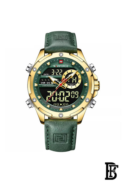 Naviforce NF9208  GGNGN   Men's Analog Leather Watch image 1