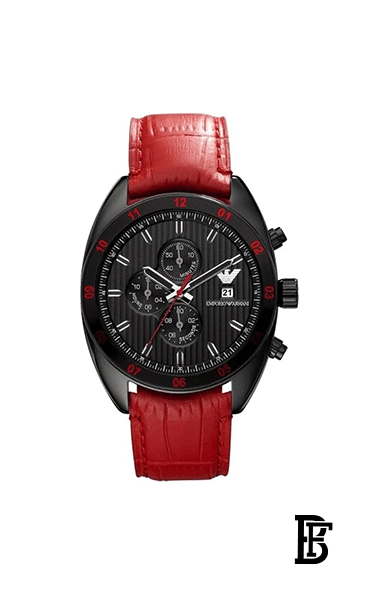 EMPORIO ARMANI Men's Leather Buckle Analog Watch ar5918 image 1