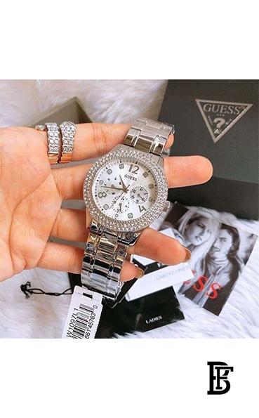 GUESSWomen's Silver Watch W1097L1 image 3