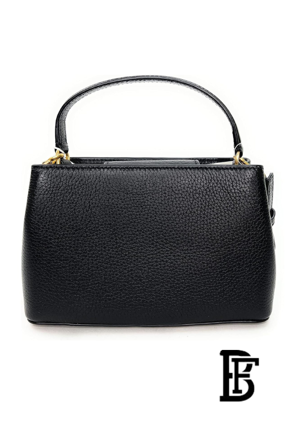 Tory Burch Black Leather Women Handbag 145357  – Elegant Everyday Shoulder Bag image 4