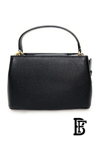 Tory Burch Black Leather Women Handbag 145357  – Elegant Everyday Shoulder Bag image 4