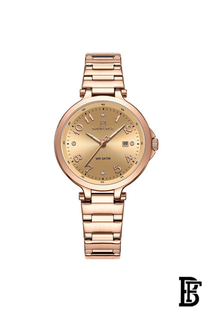 Naviforce NF5033 RG/RG  Women's Analog Stainless Steel Watch image 1