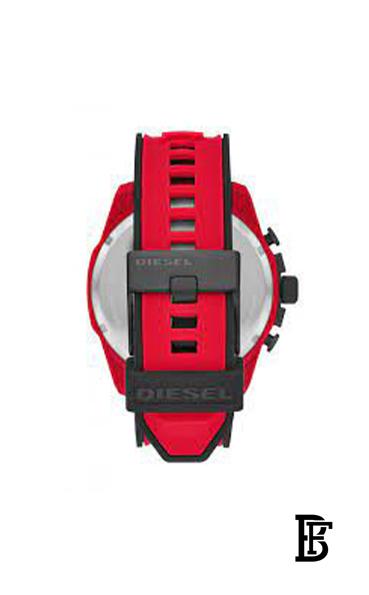 DIESELMen's Mega Chief Round Shape Silicone Strap Chronograph Wrist Watch 51 mm - Red - DZ4526 image 3