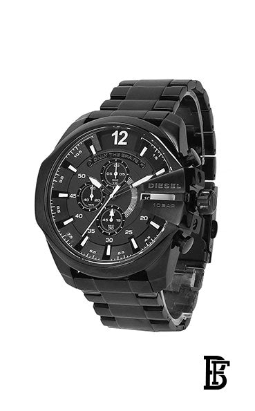 DIESEL Men's Stainless Steel Band Analog Wrist Watch - DZ4283 - 51MM Black + Gift perfume Tester 30 ml image 2