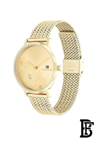 Tommy Hilfiger Women's Watch 1782606 – Light Gold Dial & Slim Gold Ion-Plated Stainless Steel Strap image 2