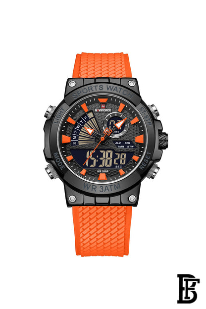 Naviforce NF9219 B/O/O    Men's Analog Leather Watch image 0