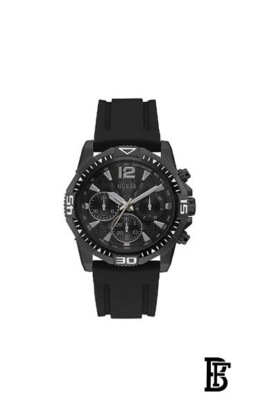 GUESS Gw0211G3 Men's Silicone Chronograph Watch + Gift perfume tester 30 ml image 2