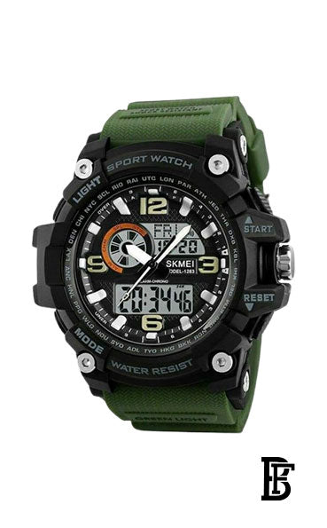 SKMEI  Men's Military Wrist Watch SK1283 Green olive image 1