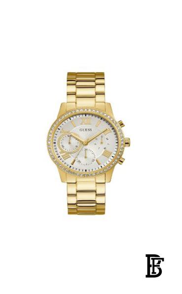 GUESSWomen's Solar Water Resistant Chronograph Watch W1069L2 image 2