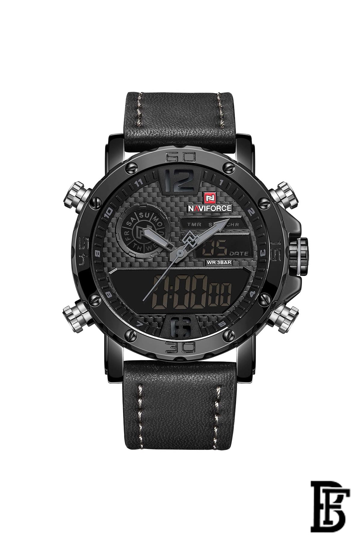 Naviforce NF9134 BGYB    Men's Analog Leather Watch image 0