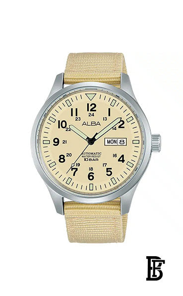 Alba AL4221X Men's fabric Automatic Analog Wrist Watch   Warranty from Elaraby Group image 0