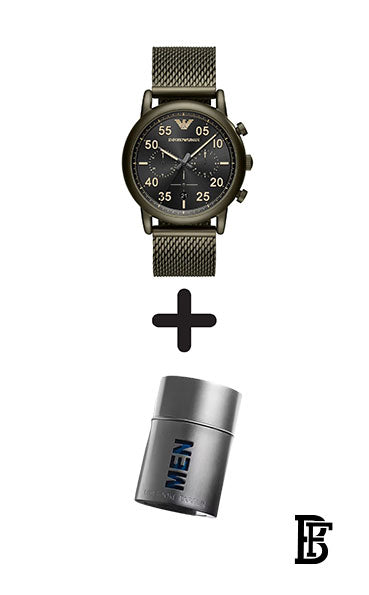 EMPORIO ARMANI Men's Water Resistant Chronograph Watch AR11115 + Gift perfume Tester 30 ml image 0