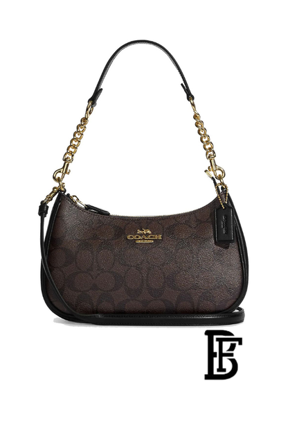 Coach Brown  Women Shoulder Bag Cv933  – Elegant Everyday Shoulder Bag image 1