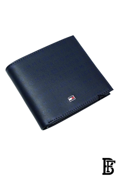Tommy Hilfiger Niger Mens Leather Global Coin Wallet Navy image 2